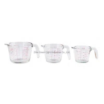 300ml 500ml 1000ml Borosilicate Glass Measuring Cup with Handle